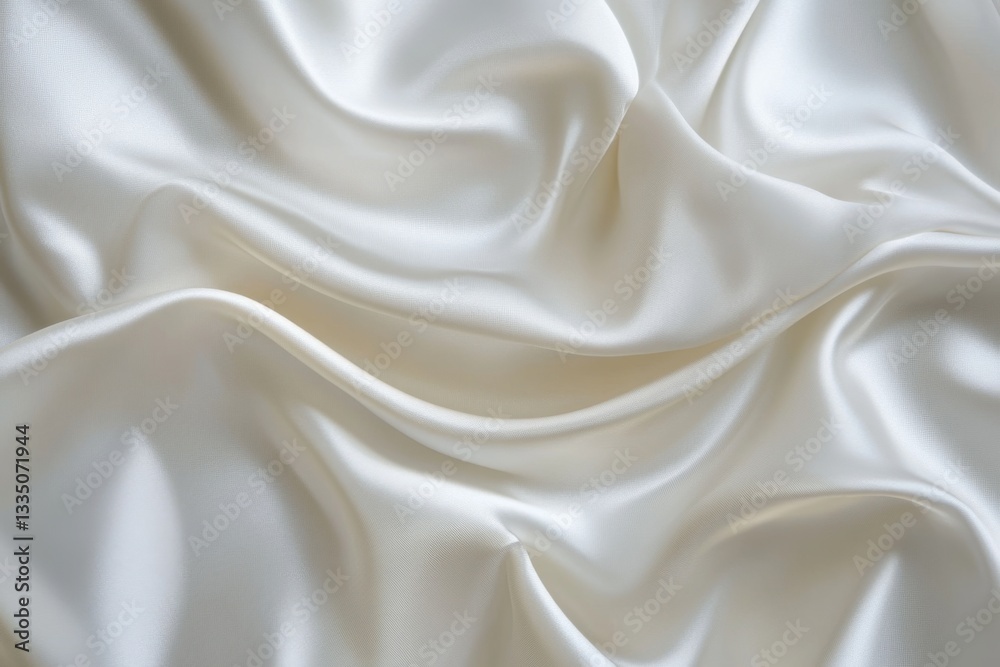 Obraz premium Soft, elegant cream silk drapes