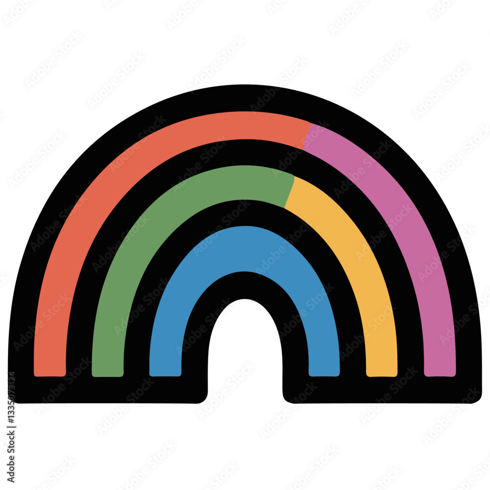 Rainbow vector icon Rainbow vector icon