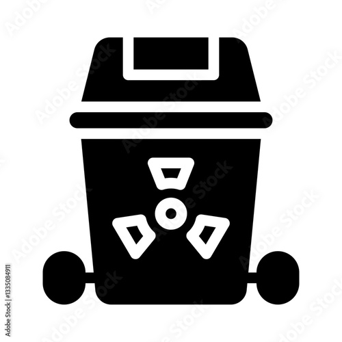 hazardous glyph icon