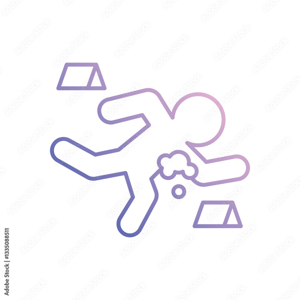 Crime Scene vector icon Crime Scene vector icon