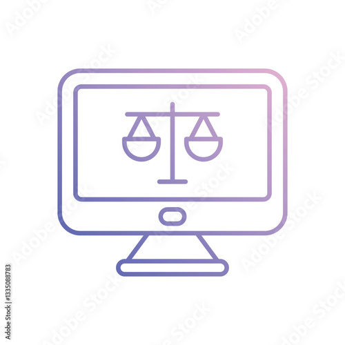 Law vector icon