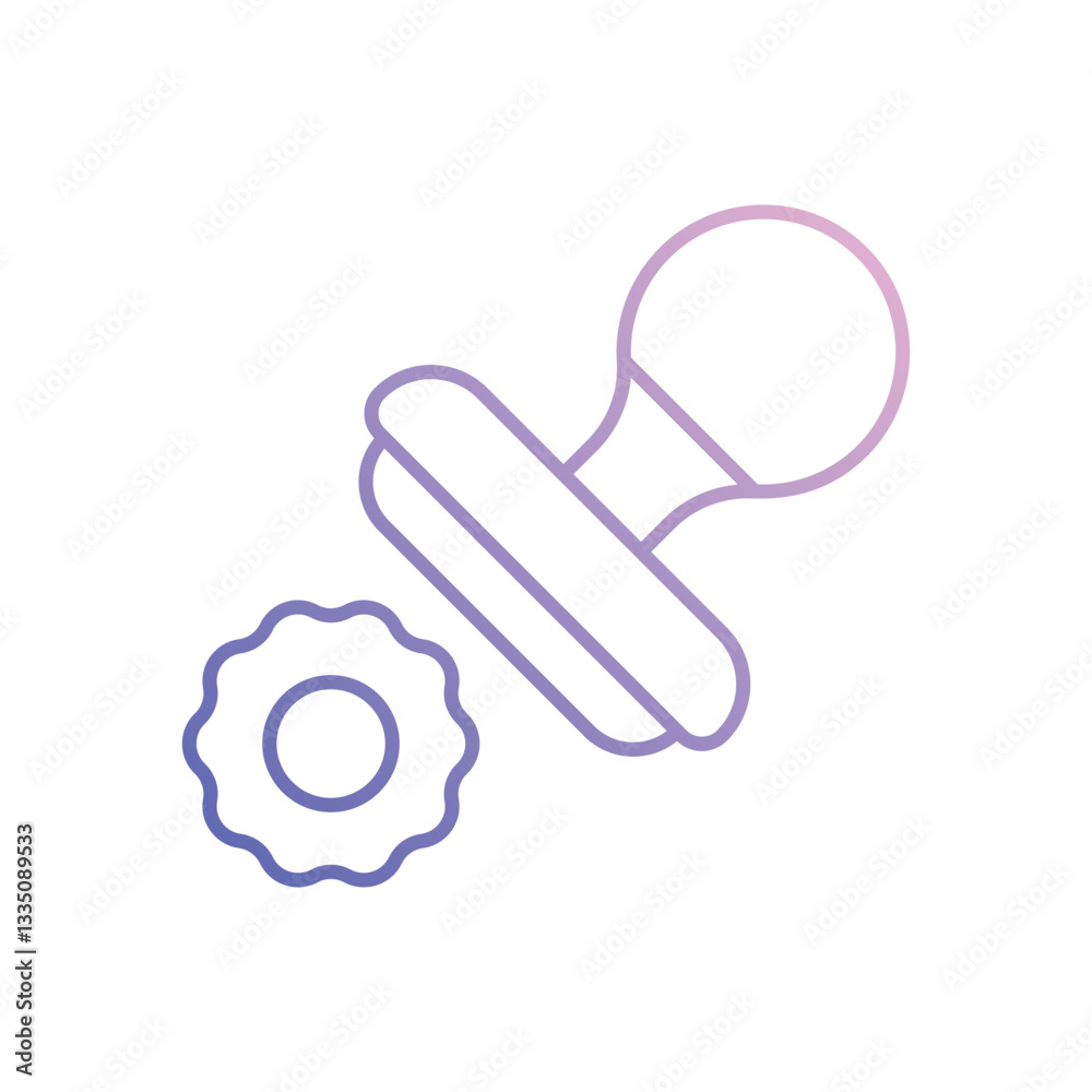 Fototapeta premium Stamp vector icon