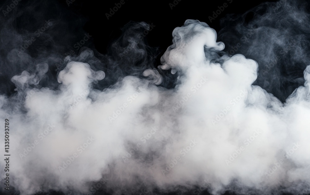 Abstract smoke clouds on black background Abstract smoke clouds on black background