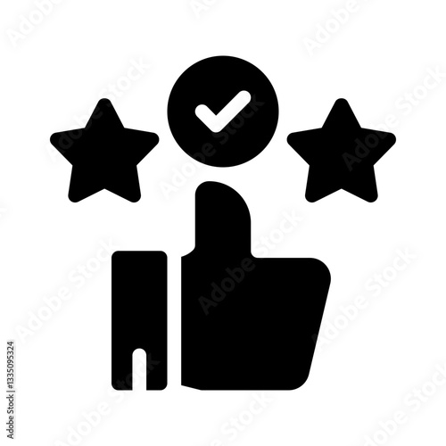 thumbs up glyph icon