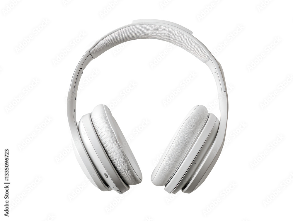 Isolated White Headphones Isolated White Headphones