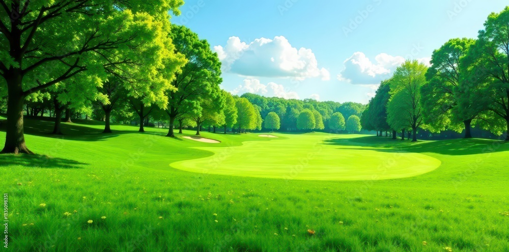 Lush green lawn, perfectly manicured, endless horizon, seamless pattern, environment, texture Lush green lawn, perfectly manicured, endless horizon, seamless pattern, environment, texture