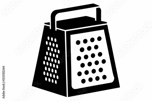 electric cheese grater line art silhouette vector illustration