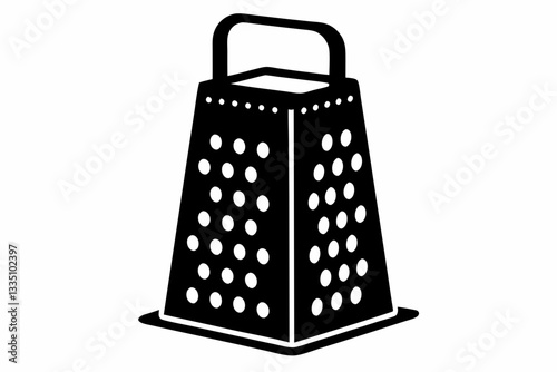 electric cheese grater line art silhouette vector illustration