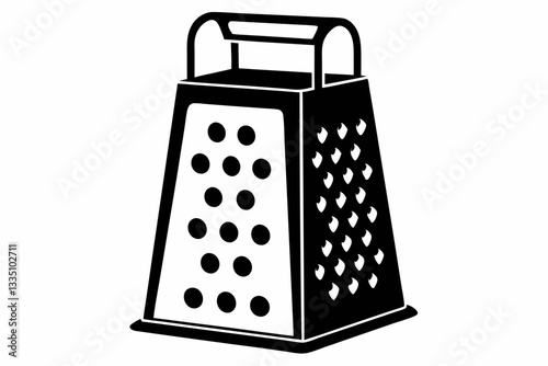 electric cheese grater line art silhouette vector illustration