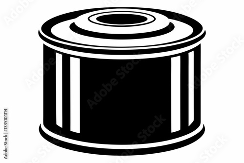 oil filter line art silhouette vector illustration
