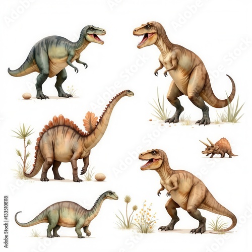 Collection of Prehistoric Dinosaurs