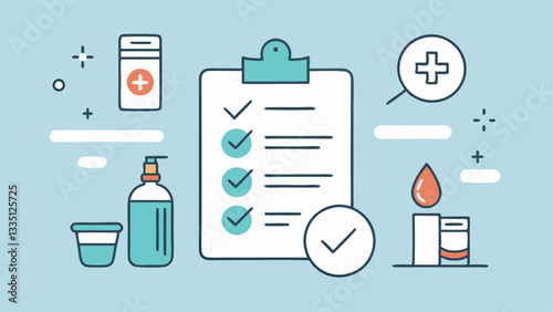 PostCare Instructions A checkliststyle illustration outlining posttreatment care steps like moisturizing avoiding sun exposure and gentle cleansing depicted with simple icons for