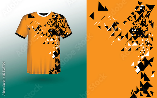 T-shirt Sport Design Template, T-shirt Mockup Abstract Grunge Sport Jersey Design For Cricket, Football Soccer, Racing, Sports, Running Soccer Jersey. Uniform Front View

template, vector, soccer, spo