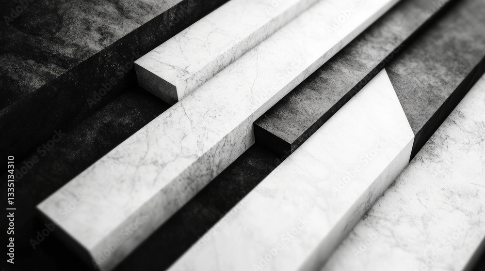 Abstract Black and White Architectural Design Abstract Black and White Architectural Design