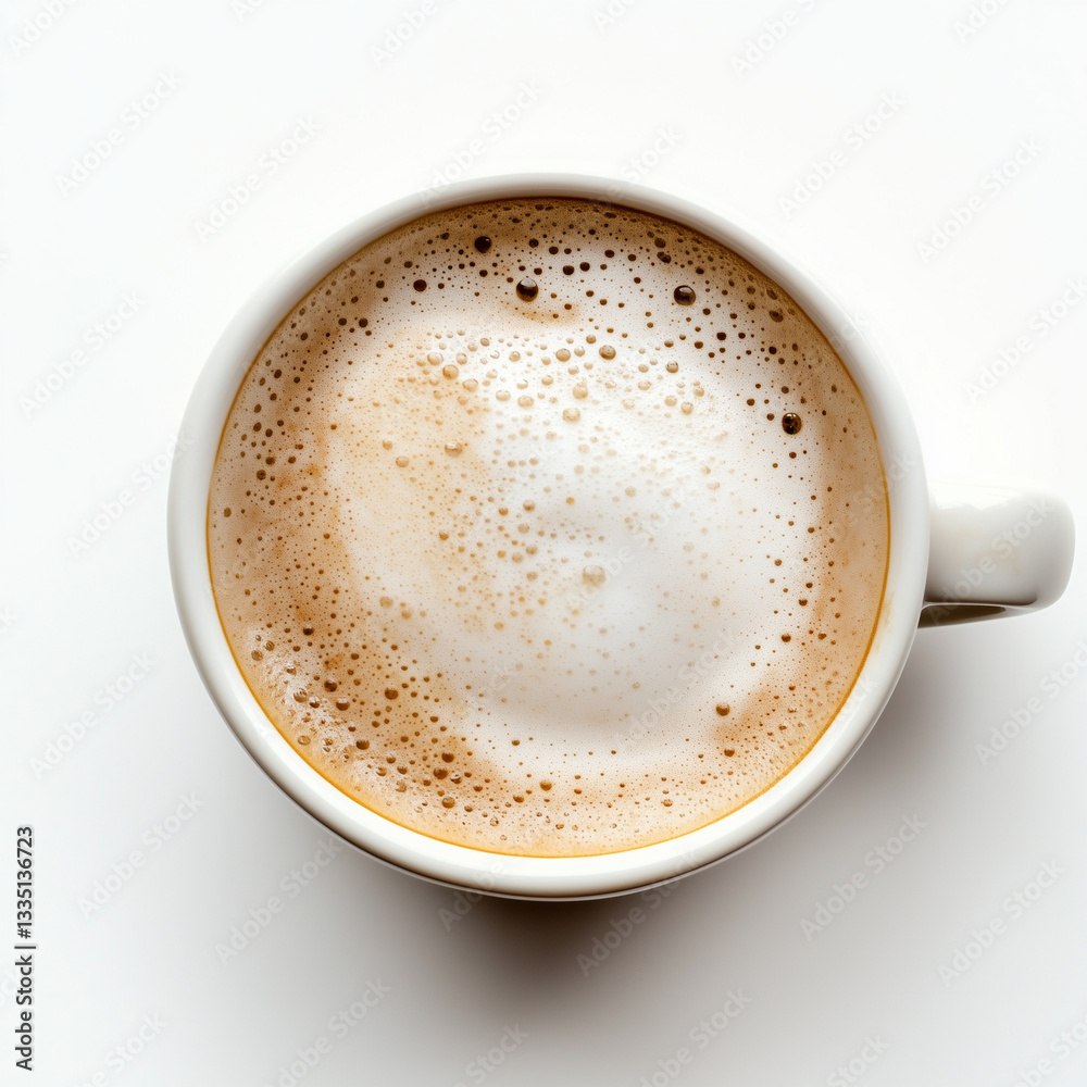 Detailed close-up of a perfectly filled cappuccino mug exuding rich warmth and inviting coffeehouse ambiance Detailed close-up of a perfectly filled cappuccino mug exuding rich warmth and inviting coffeehouse ambiance