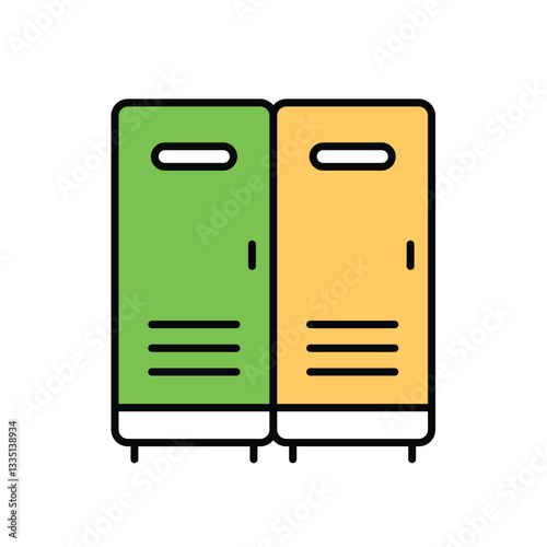 Lockers Vector icon