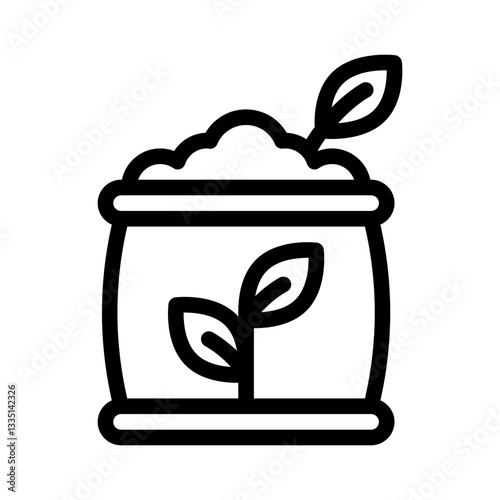 fertilizer line icon