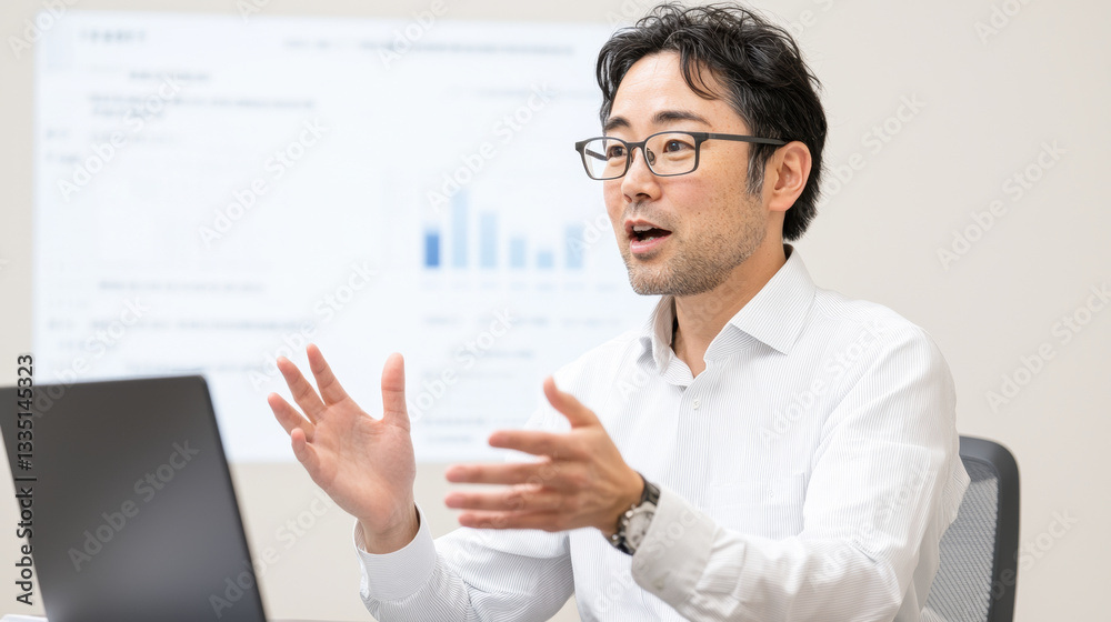 Teacher Helping Children with Homework in Interactive Education, Man giving presentation with laptop and chart Teacher Helping Children with Homework in Interactive Education, Man giving presentation with laptop and chart