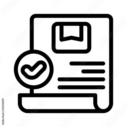 order confirmation line icon