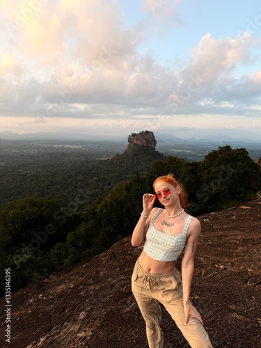 sri lanka travel redhead girl