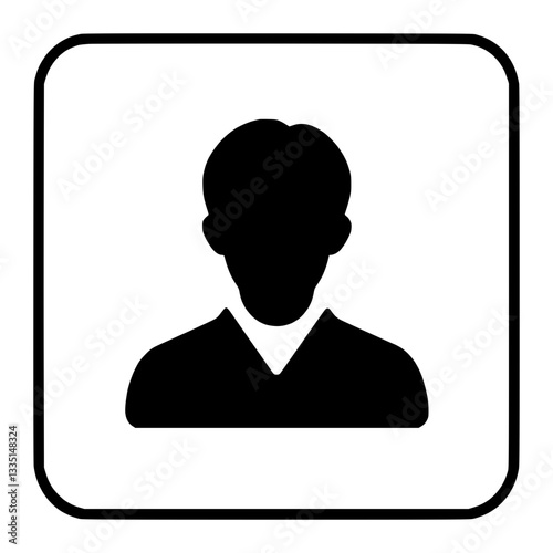 Silhouette icon of a person's profile, representing identity and individuality