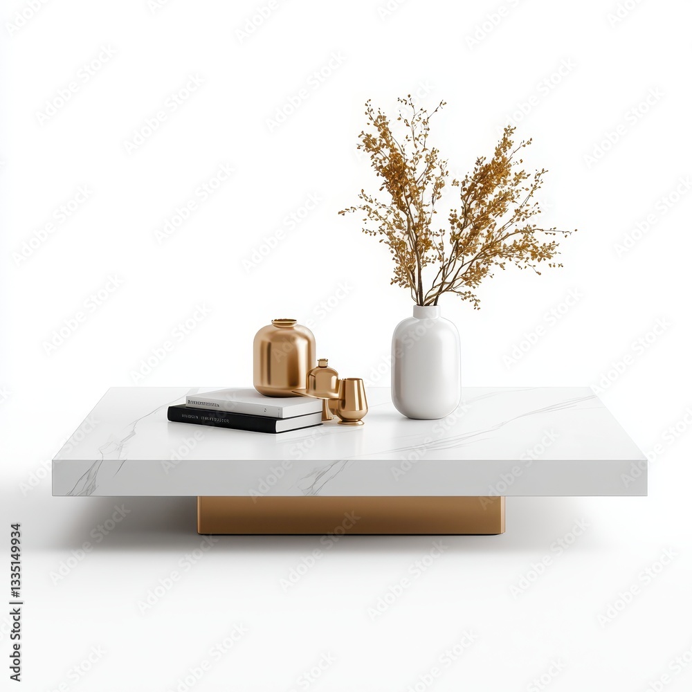 custom made wallpaper toronto digitalModern White Marble Coffee Table with Gold Base and Stylish Decor