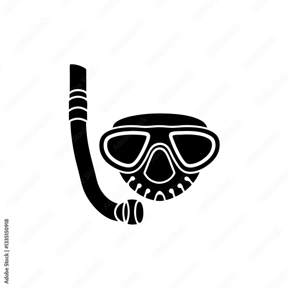creative details Snorkel Mask Icon vector illustration creative details Snorkel Mask Icon vector illustration