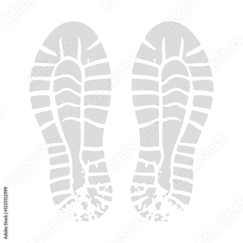 foot(Shoe) prints vector