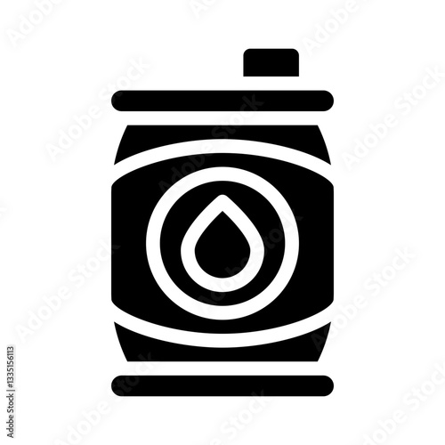 crude oil glyph icon