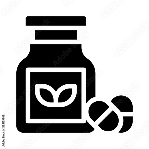 supplements glyph icon