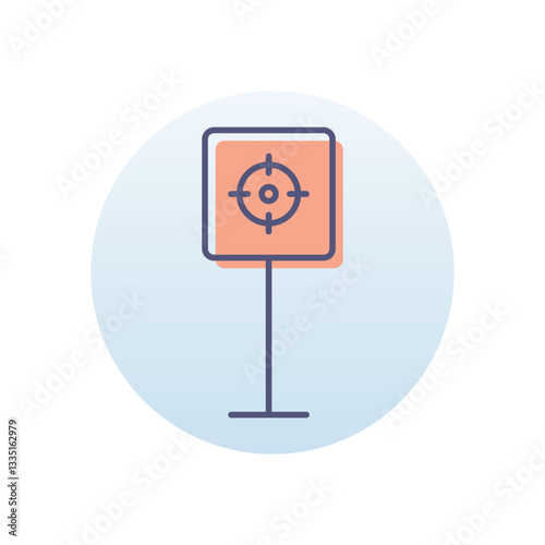Shooting Range Vector icon
