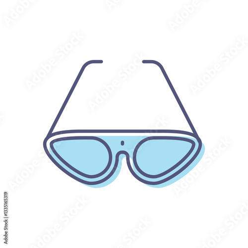 Glasses  Vector icon