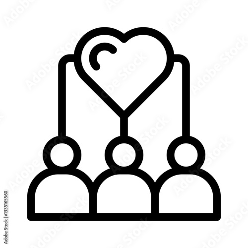 non profit line icon