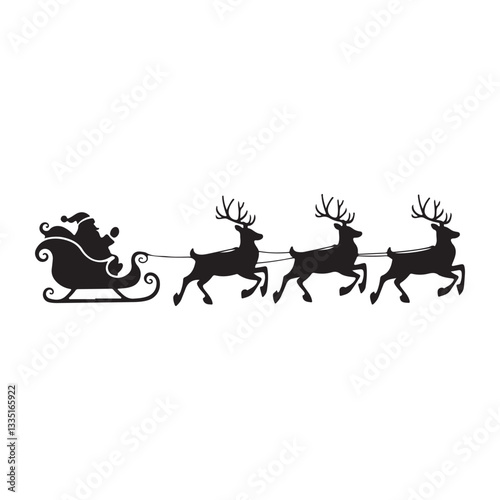  santa claus riding a sleigh