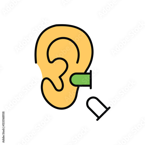 Ear Plug Vector icon