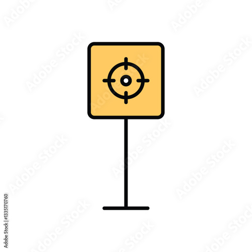 Shooting Range Vector icon