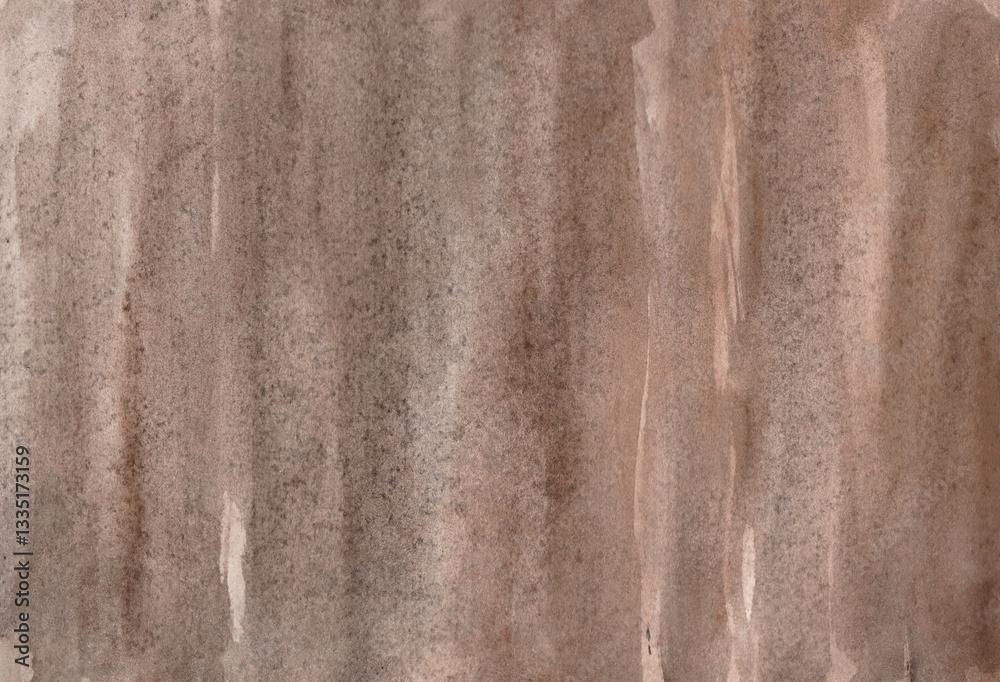 Brown watercolor wooden abstract background.