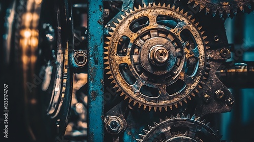 Wallpaper Mural Intricate Gear System Close-up Torontodigital.ca