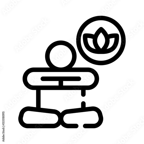 mindfulness line icon