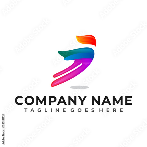 Abstract Colorful Logo Design Elements
