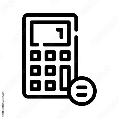 calculator line icon