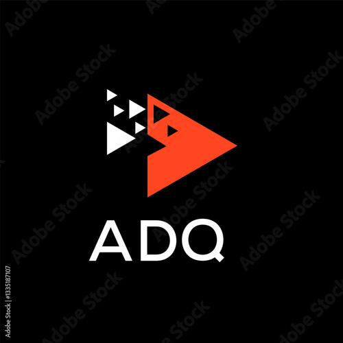 Free Download  ADQ creative minimalist letter logo. - GFXLoad