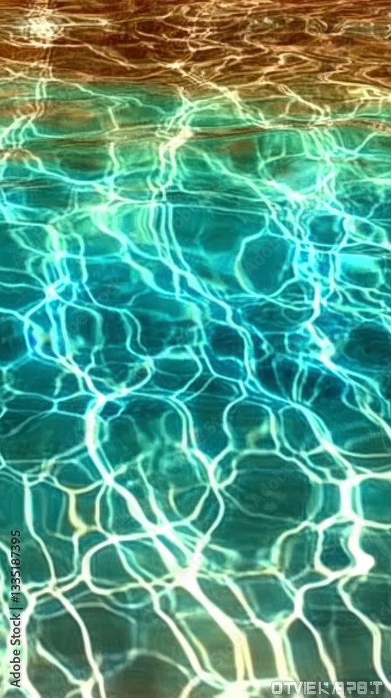Abstract Water Surface Patterns: A Serene Aquatic Design