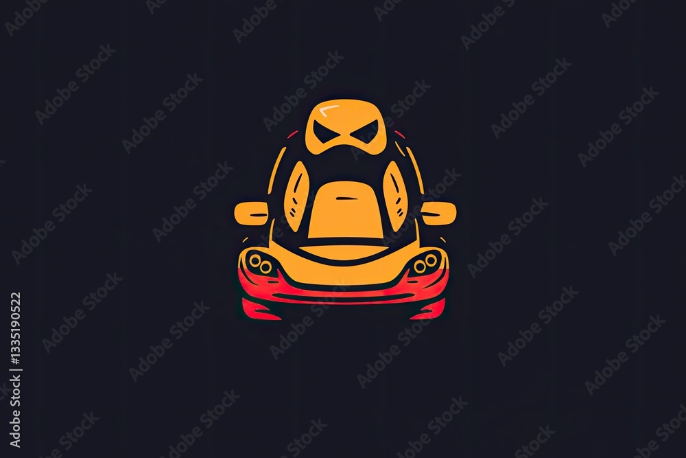 create a logo with car and seat with the context of a user ranting about social and political issues behind the wheels create a logo with car and seat with the context of a user ranting about social and political issues behind the wheels