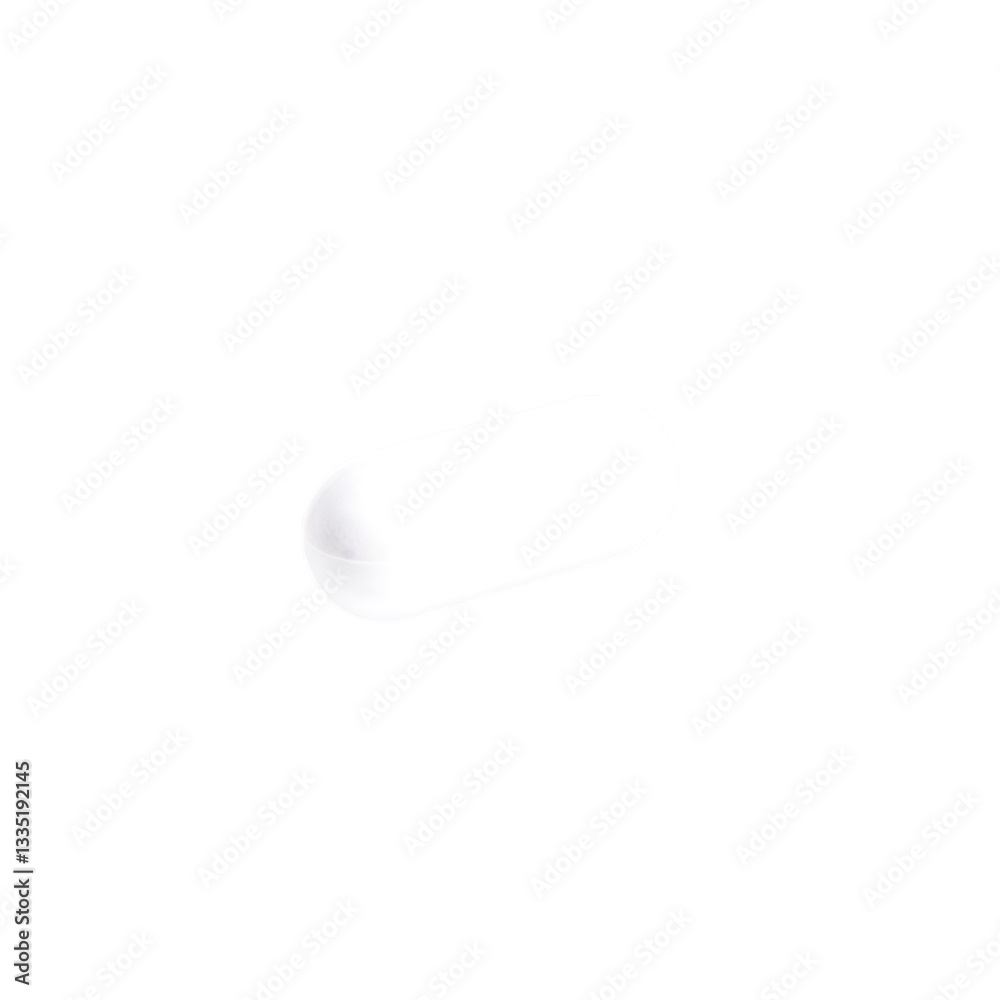 white pill isolated on transparent background white pill isolated on transparent background