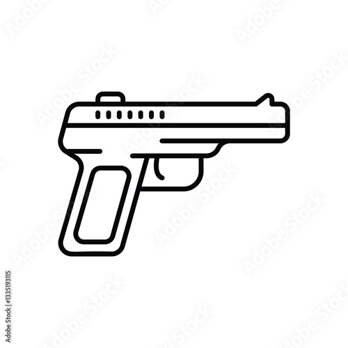 Pistol  Vector icon