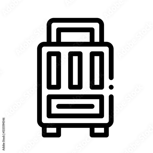 suitcase line icon