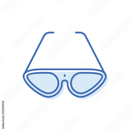 Glasses  Vector icon