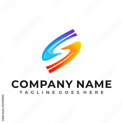 Abstract Colorful Logo Design Elements