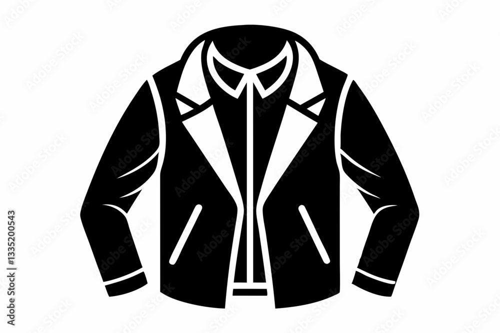 jacket line art silhouette vector illustration jacket line art silhouette vector illustration